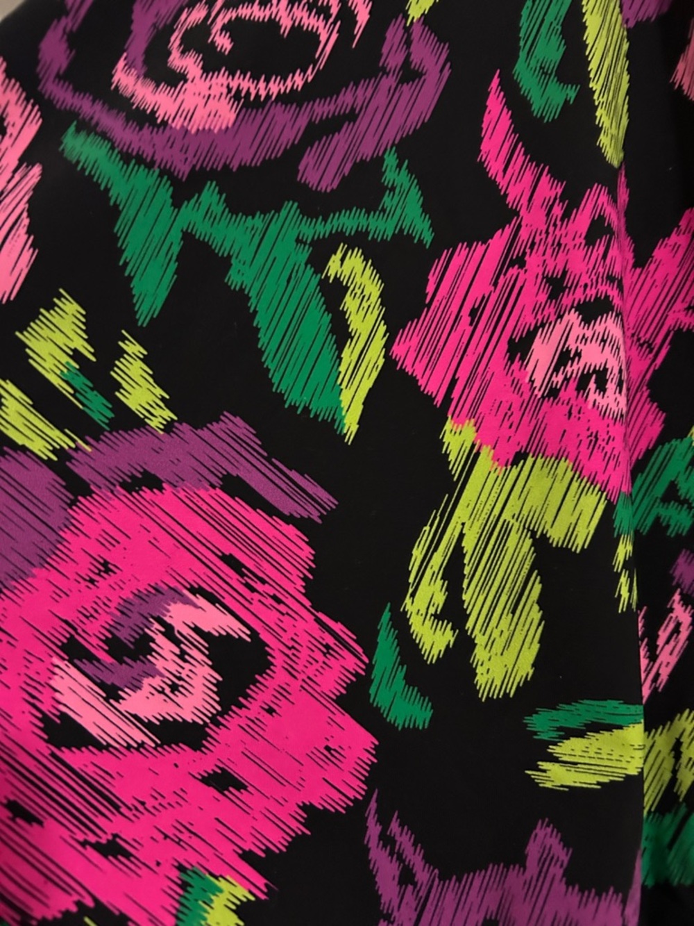 NEW! Betsey Johnson Floral Print Swim Suit 1 pc Swim Sz L - Picture 6 of 11